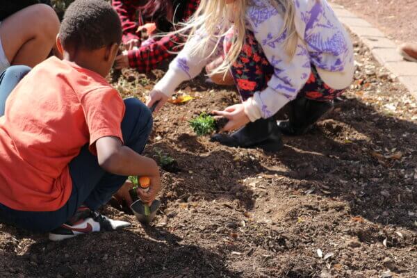 Children Gardening