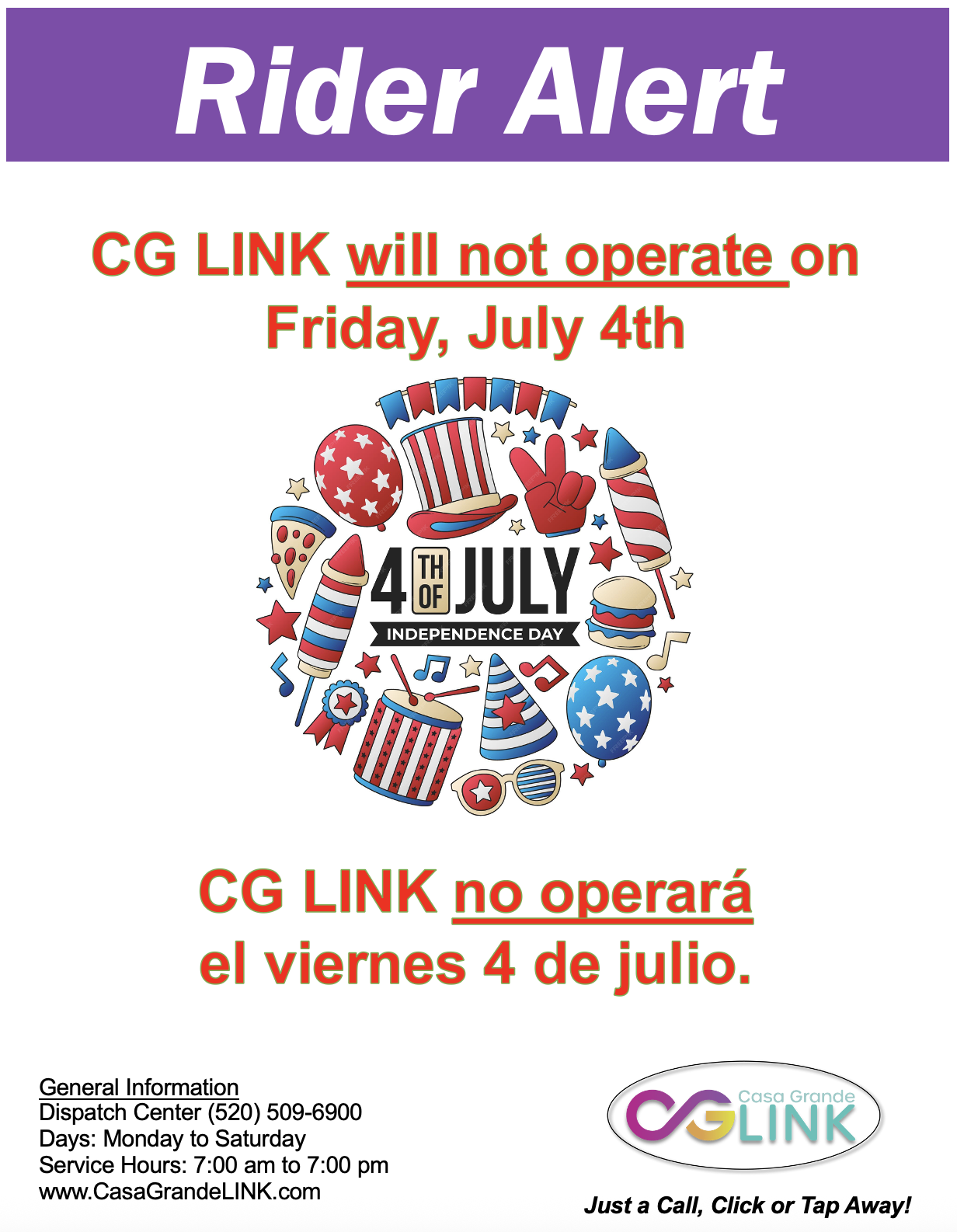 CG LINK 4th of July